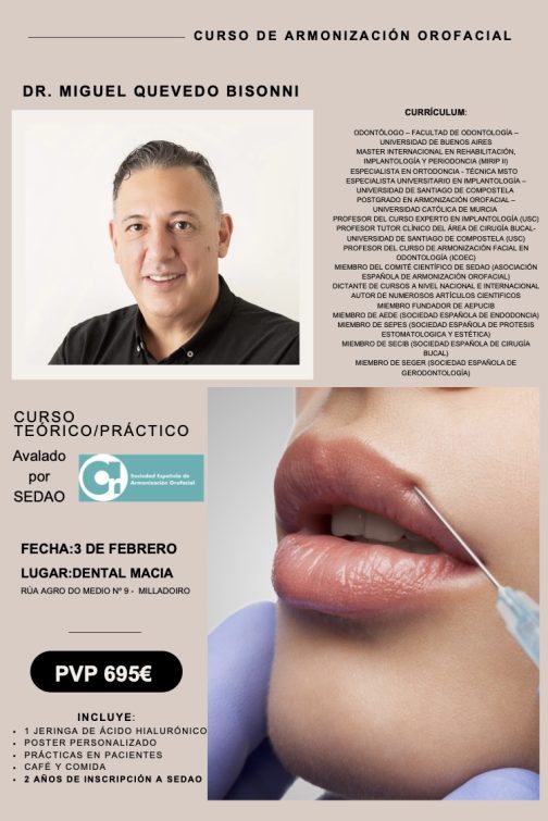 CURSO DE ARMONIZACIÓN OROFACIAL <fecha> 3 de febrero de 2024 <fecha>