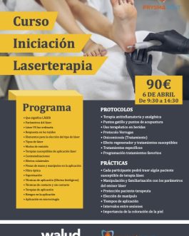 CURSO INICIACIÓN LASERTERAPIA  <fecha> 6 de ABRIL de 2024 <fecha>