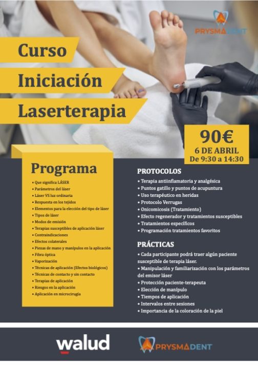 CURSO INICIACIÓN LASERTERAPIA  <fecha> 6 de ABRIL de 2024 <fecha>