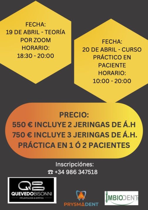 CURSO PRÁCTICO ARMONIZACIÓN OROFACIAL <fecha> 19 y 20 de abril  <fecha> - Imagen 3