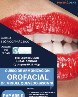 CURSO TEÓRICO/PRÁCTICO DE ARMONIZACIÓN OROFACIAL CON ÁCIDO HIALURÓNICO <fecha>22 de Junio de 2024</fecha>