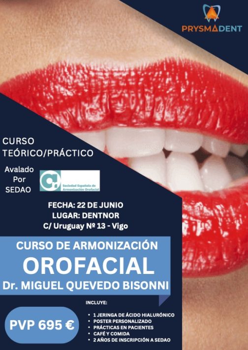 CURSO TEÓRICO/PRÁCTICO DE ARMONIZACIÓN OROFACIAL CON ÁCIDO HIALURÓNICO <fecha>22 de Junio de 2024</fecha>