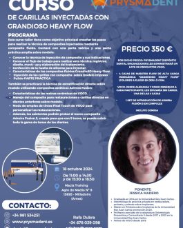 CURSO DE CARILLAS INYECTADAS CON GRANDIOSO HEAVY FLOW<fecha>18 de octubre de 2024</fecha>