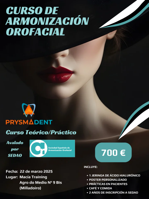 CURSO TEÓRICO/PRÁCTICO DE ARMONIZACIÓN OROFACIAL CON ÁCIDO HIALURÓNICO <fecha>22 de marzo 2025</fecha>